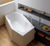 Vasca da bagno esagonale, semicircolare