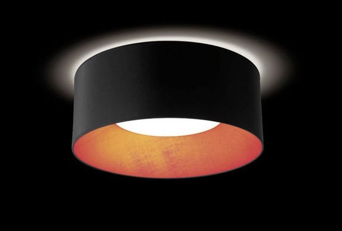Plafoniera In Tessuto Prezzi : Plafoniera moderna tonda in tessuto a lampada fluorescente