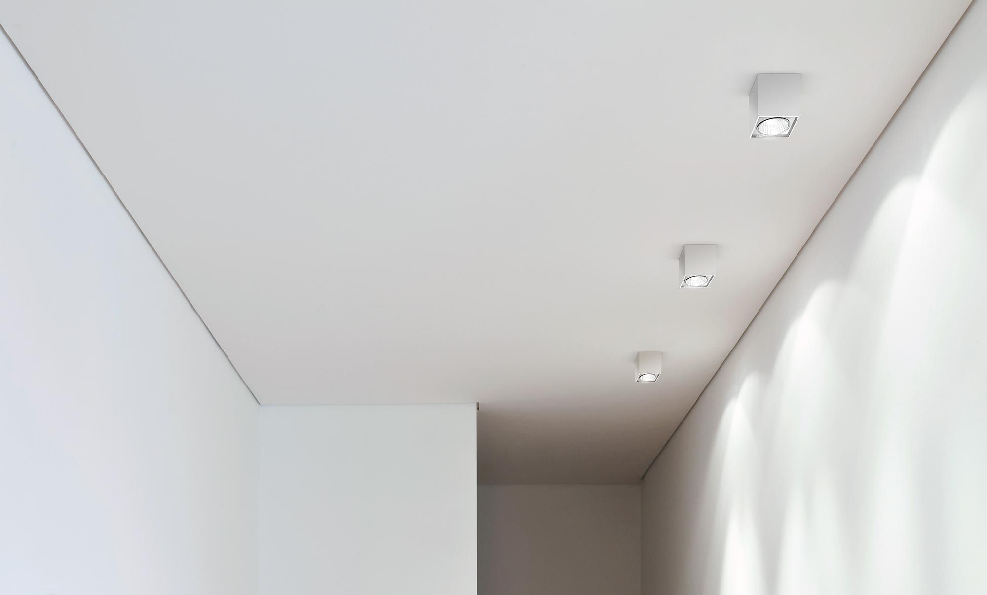 Plafoniera Quadrata Led Esterno : Plafoniera moderna quadrata in alluminio led two panzeri