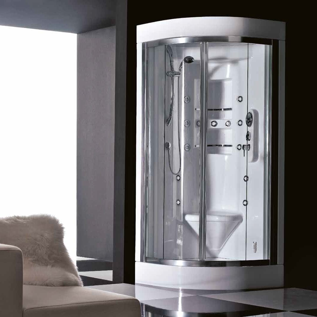 Box doccia multifunzione / in vetro / d'angolo / con porta ... Doccia con bagno turco prezzi