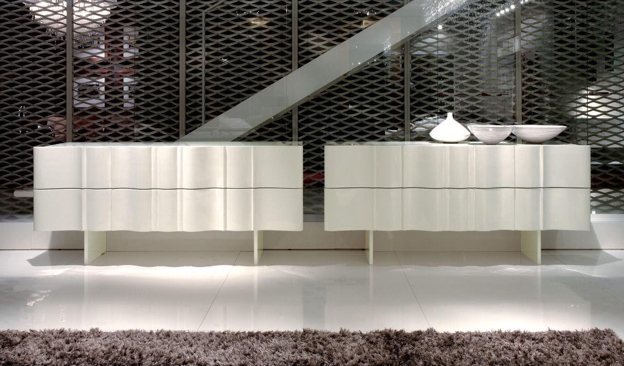 Credenza moderna / in legno laccato / bianca / grigia boboli ... Madia moderna bianca