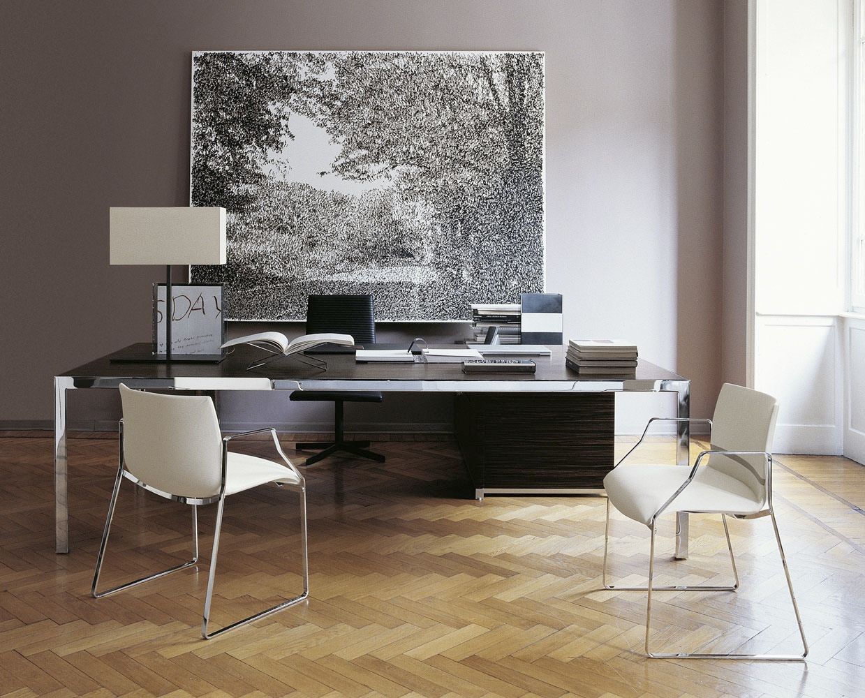 Scrivania direzionale / in legno / in acciaio / in vetro ...