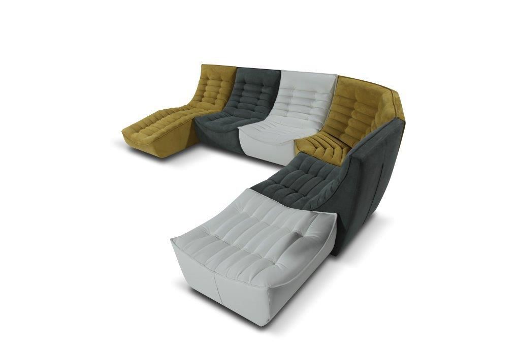 Divano modulare / design originale / in tessuto / 5 posti - FOX TROT ... Divano modulare / design originale / in tessuto / 5 posti - FOX TROT ...