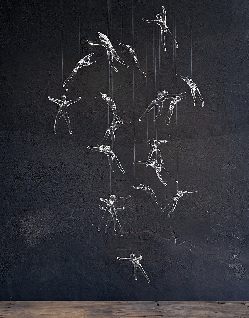 Lampadario moderno / in cristallo / led angel falls by nigel ...