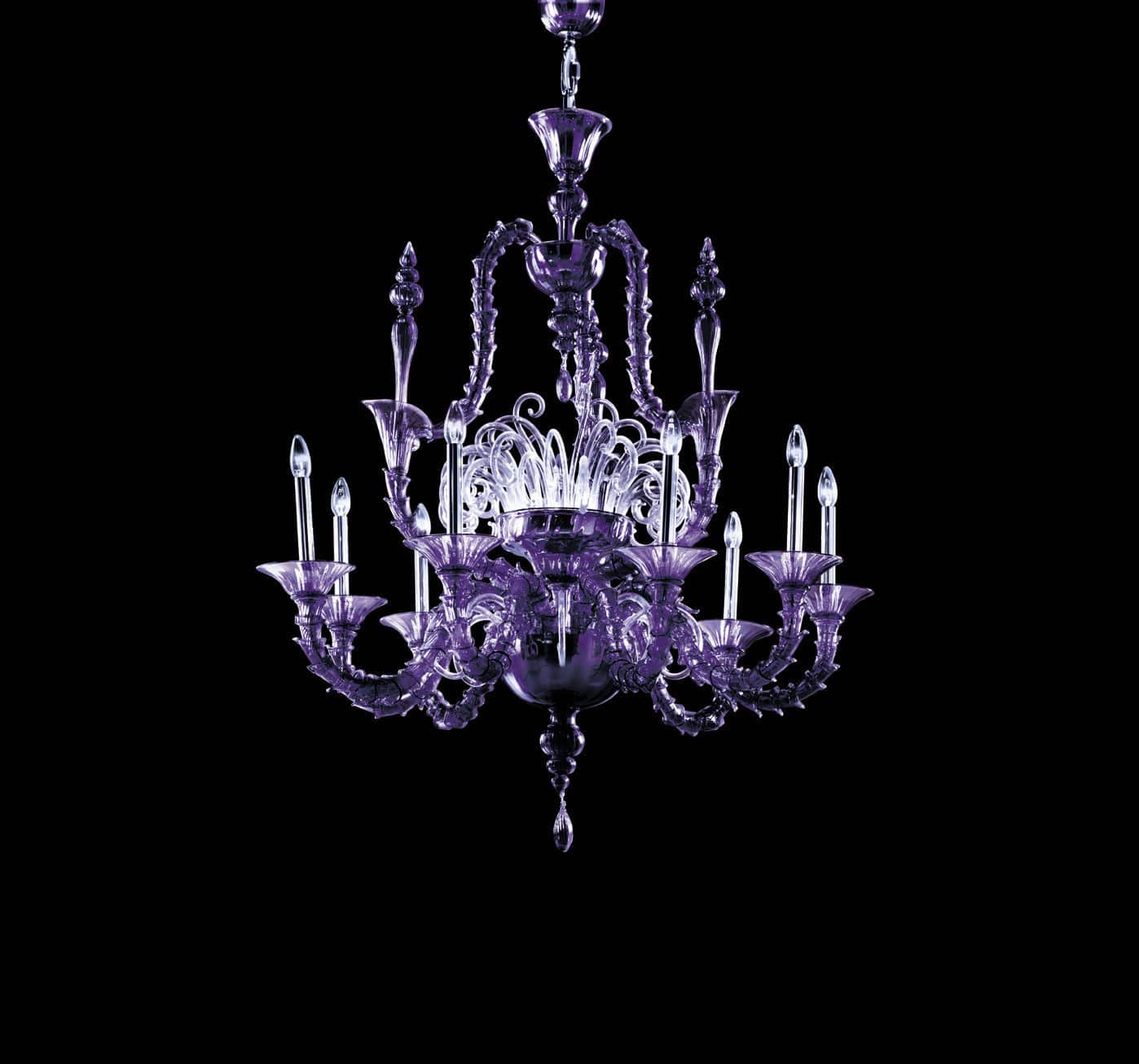Lampadario moderno / in vetro / led vivaldi by francesco dei ...