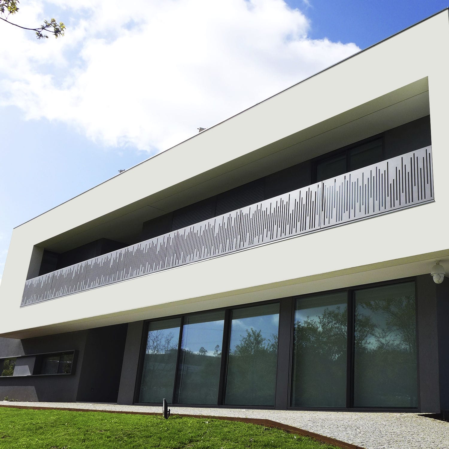 Ringhiera in metallo / a pannelli / da esterno / per balcone bplan Ringhiere pannelli per balconi