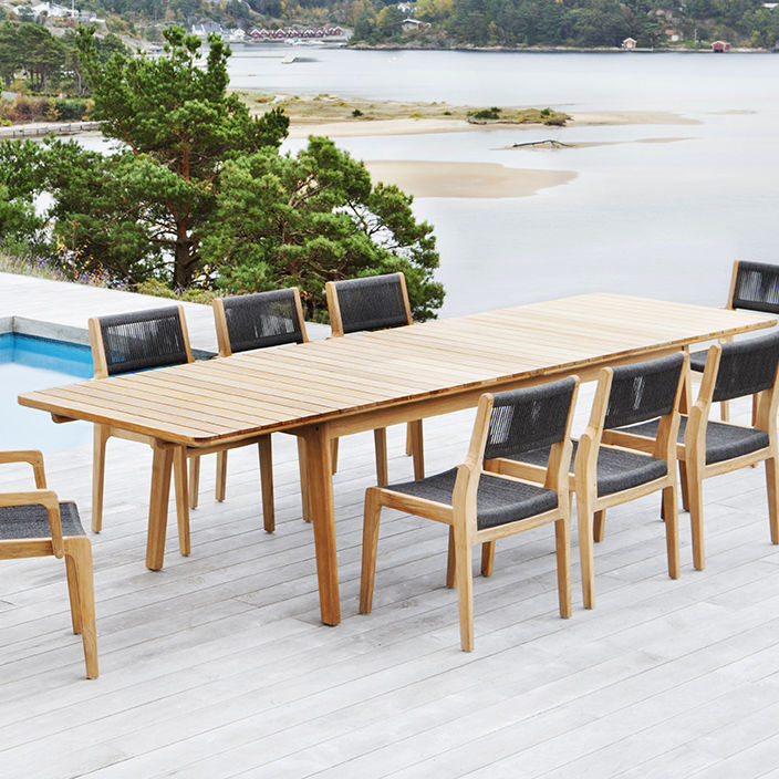 Tavolo Da Pranzo Contemporaneo Skagen Oasiq In Teak Con