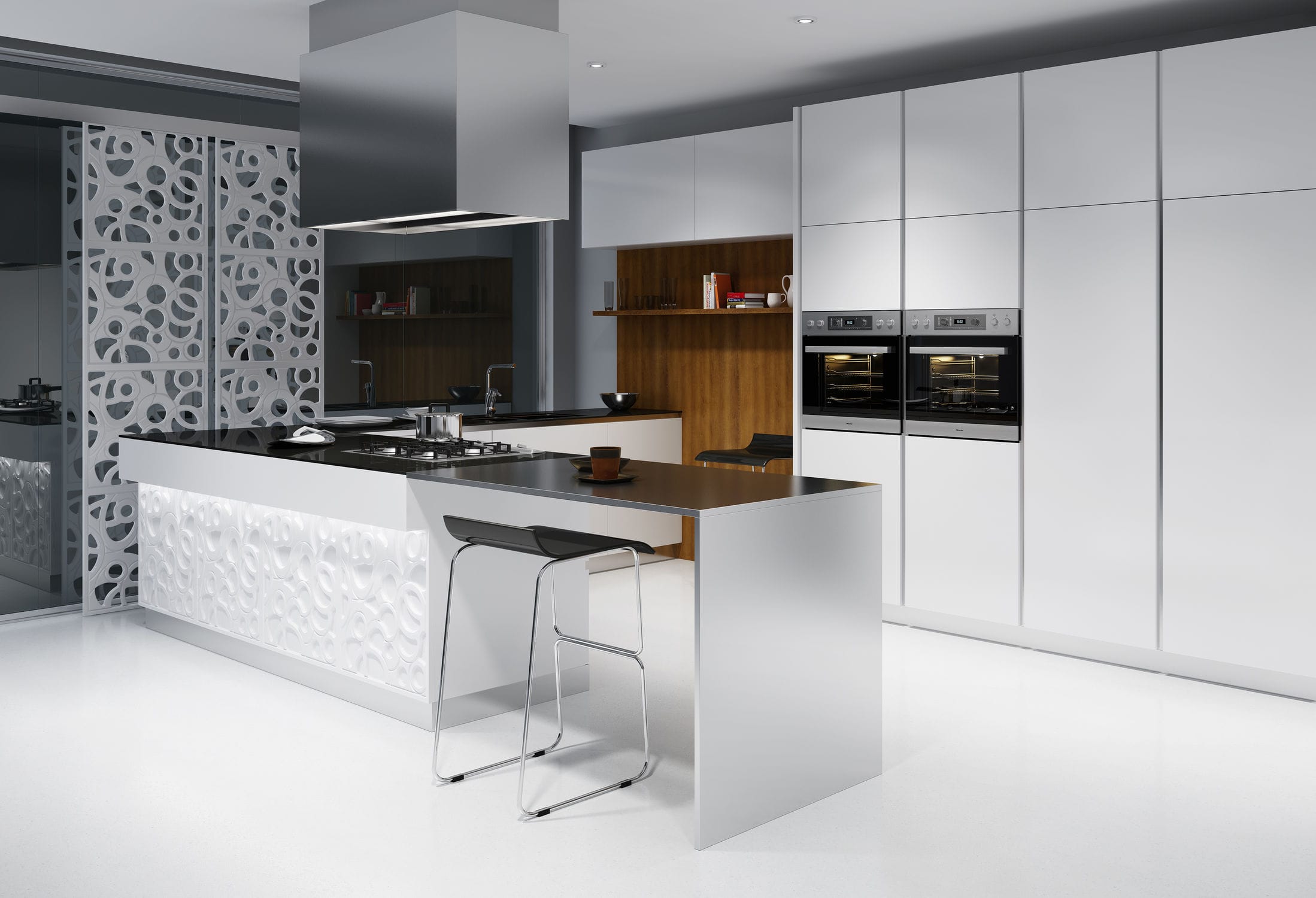 Pannello decorativo per arredamento di interni / mdf / in laminato ...