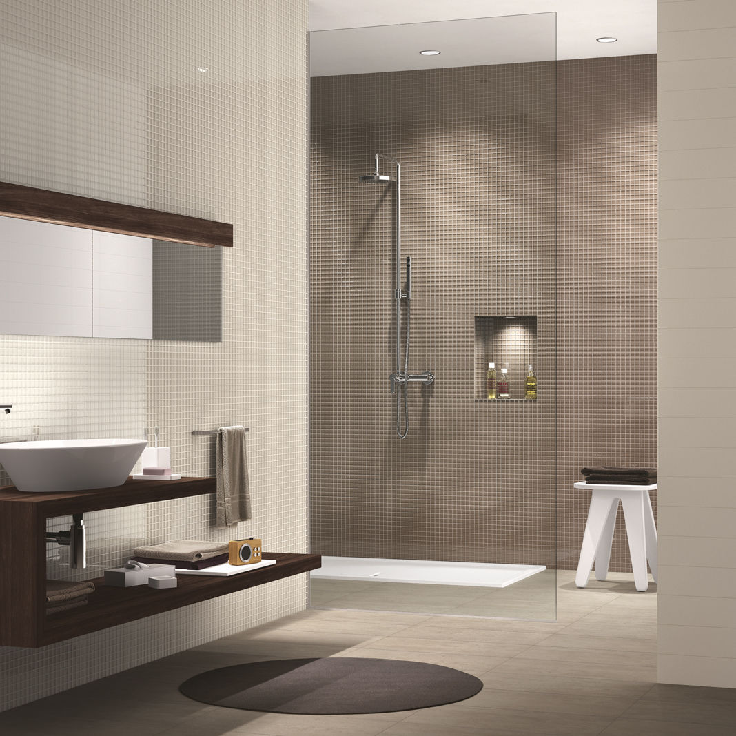 mosaico da bagno da parete in vetro crystal