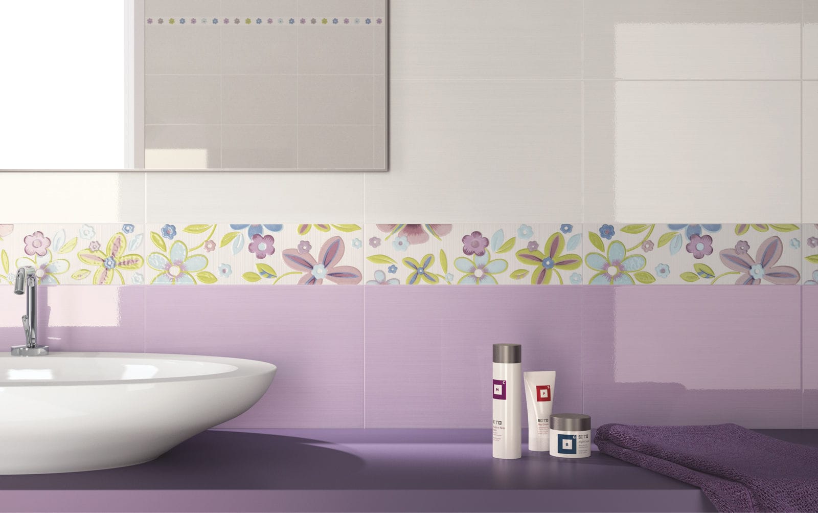 piastrella da bagno da parete in ceramica lucida starlight