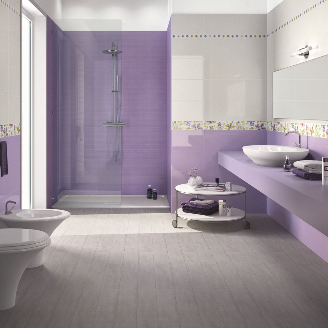 piastrella da bagno da parete in ceramica lucida starlight ragno