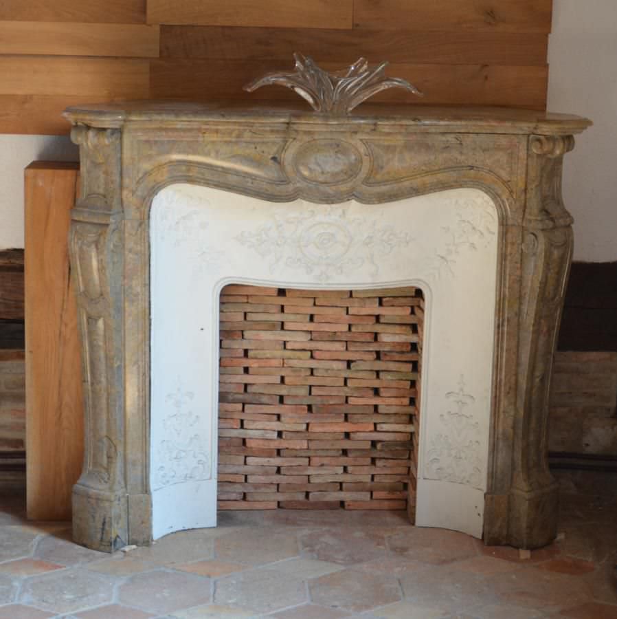 Rivestimento per camini in stile luigi xv / in pietra / a 1 ...