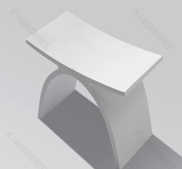 sgabello da bagno moderno in acrilico in solid surface kkr a kkr