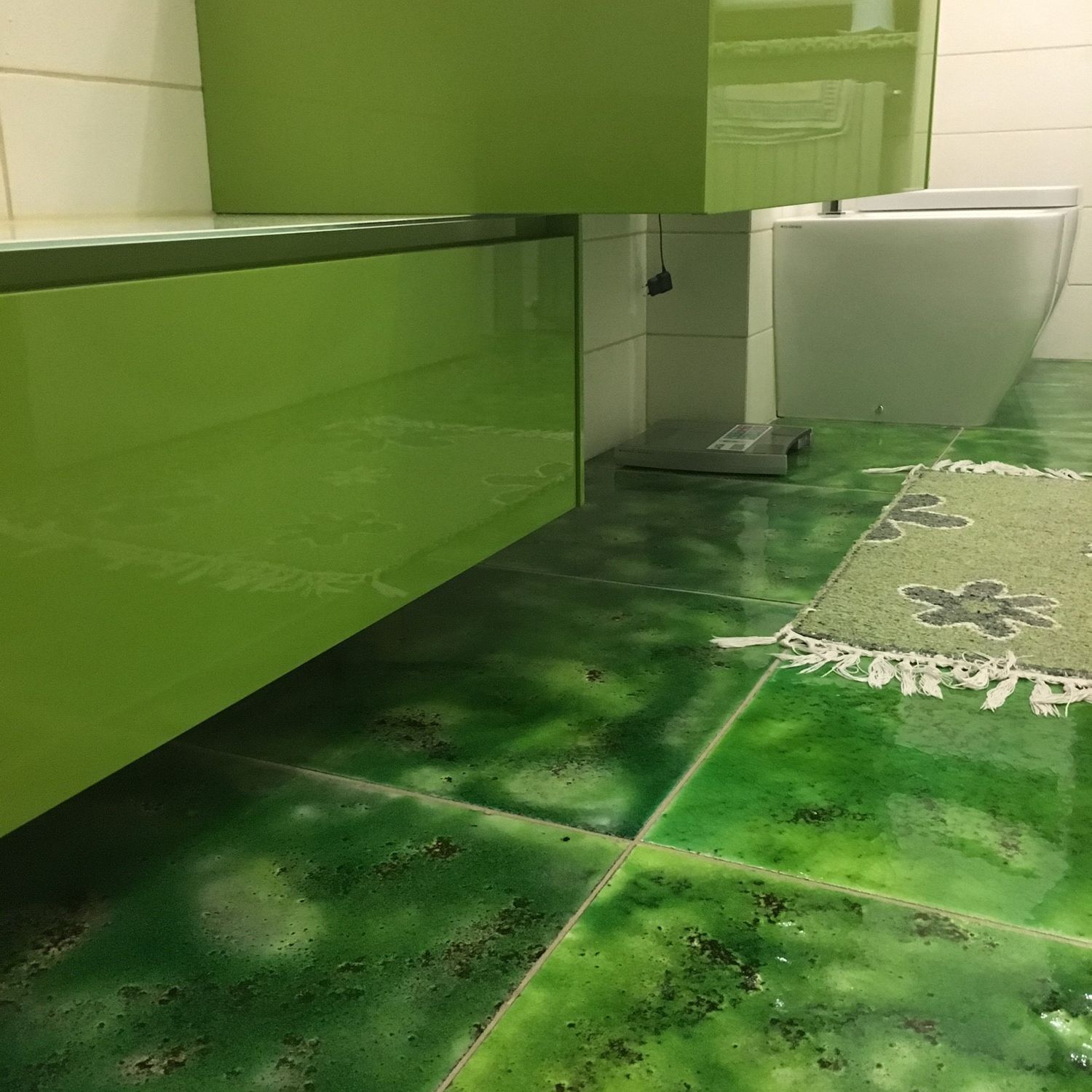 Piastrella da bagno / da cucina / da parete / per pavimento ... Piastrelle bagno verde