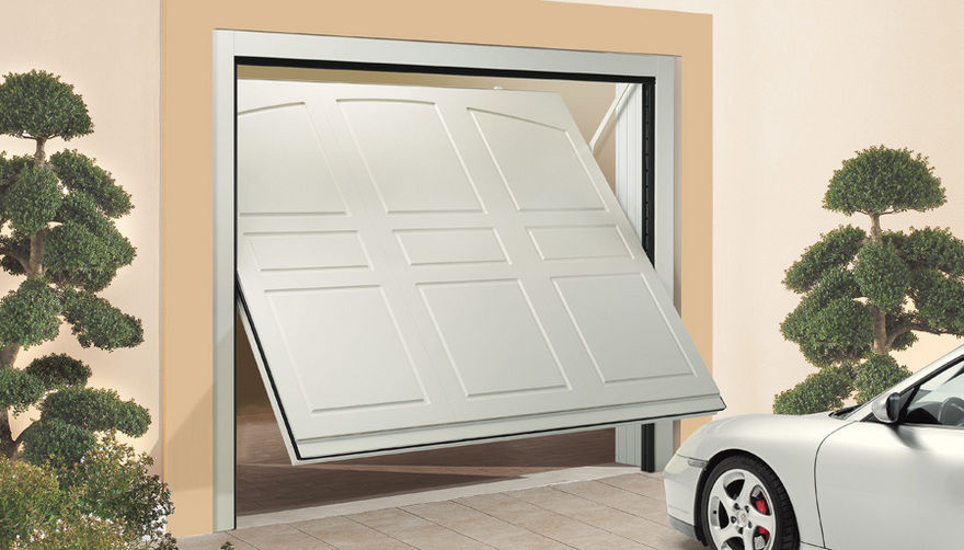 Porta basculante per garage / in legno / in acciaio / automatica ... Porta garage basculante automatica