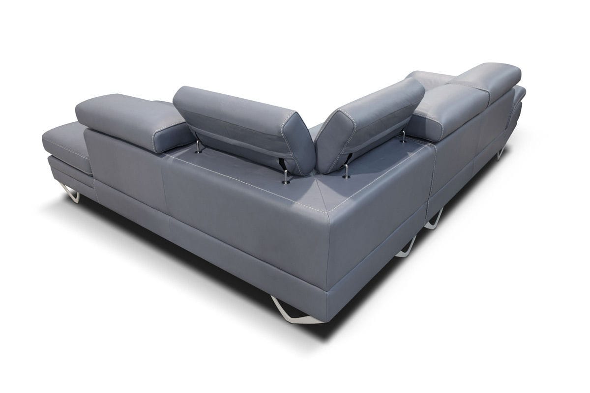 divano d'angolo / moderno / in pelle / in acciaio inossidabile ... - Moderna In Pelle Nera Sofa Dangolo divano d'angolo / moderno / in pelle / in acciaio inossidabile ... - Moderna In Pelle Nera Sofa Dangolo