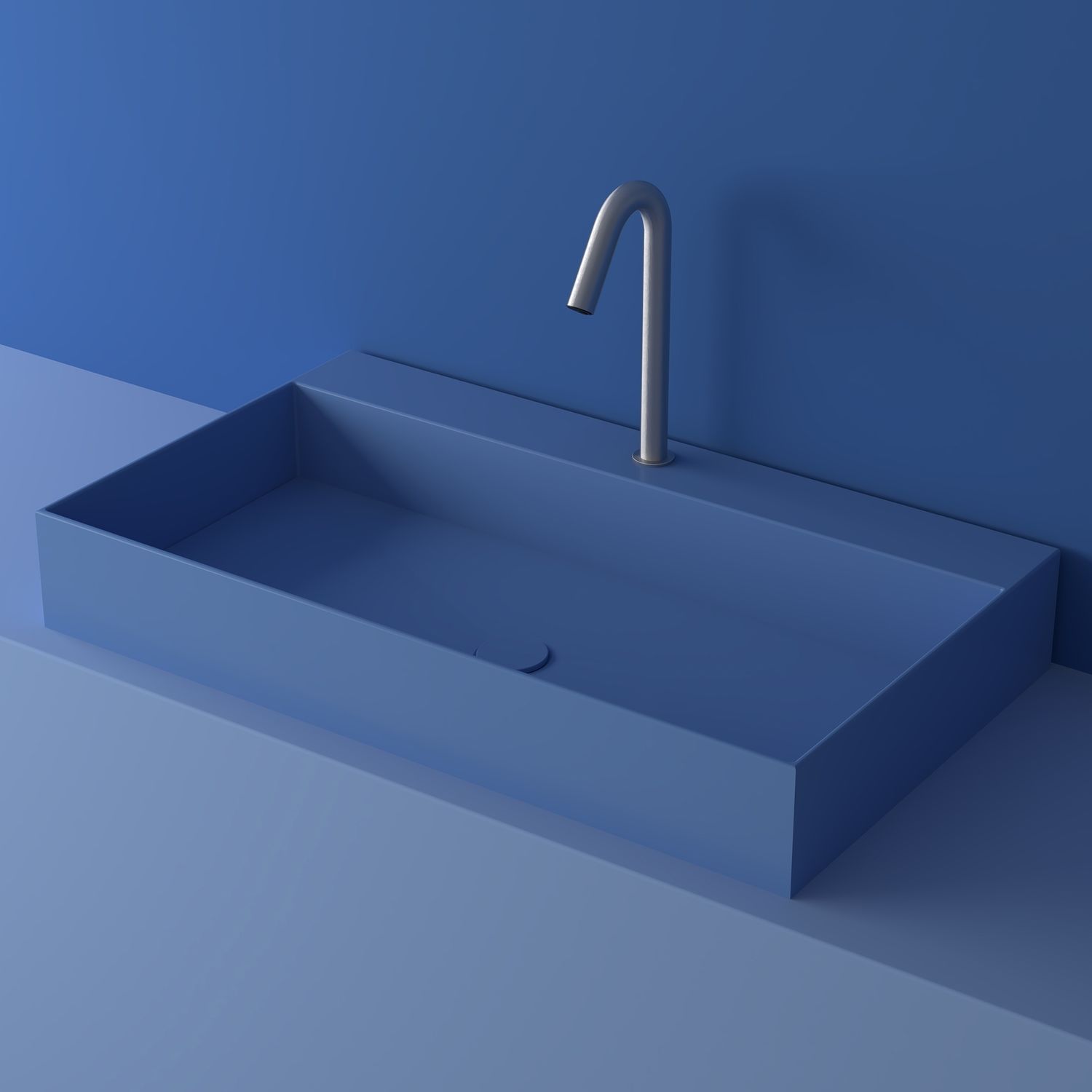 Lavabo da appoggio LC4L ICÓNICO in Solid Surface rettangolare