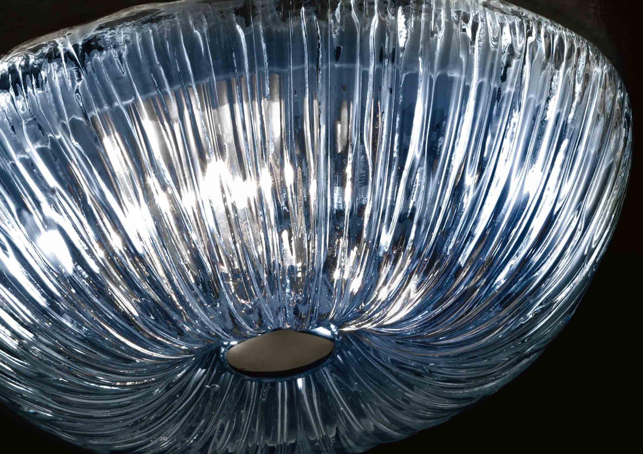 Plafoniera Moderna Vetro Murano : Plafoniera a led fatta mano in vetro stile moderno bebop