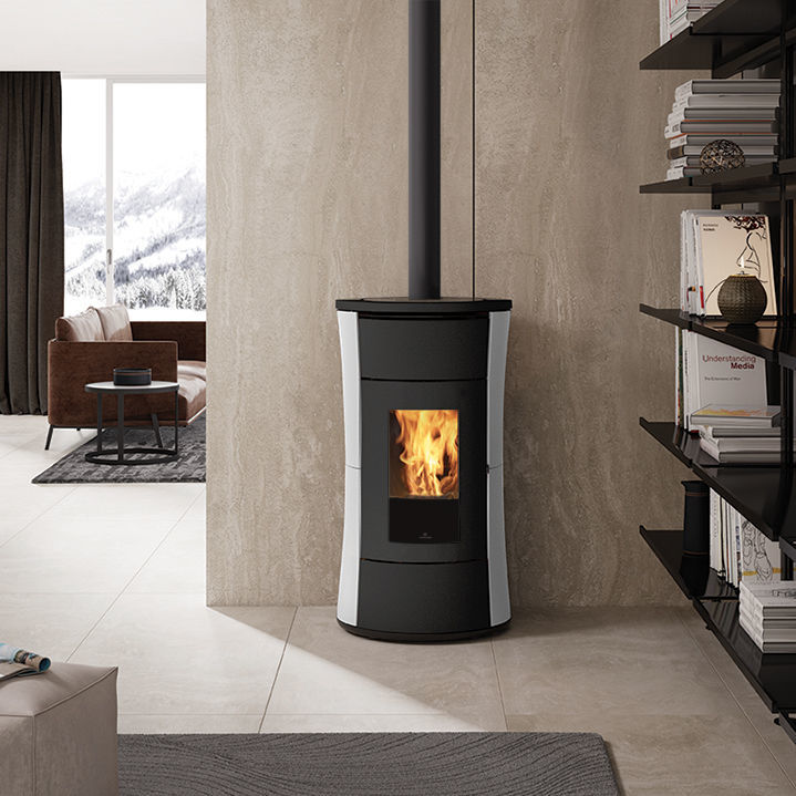 Stufa In Acciaio Cherie Evo Edilkamin A Pellet Kw