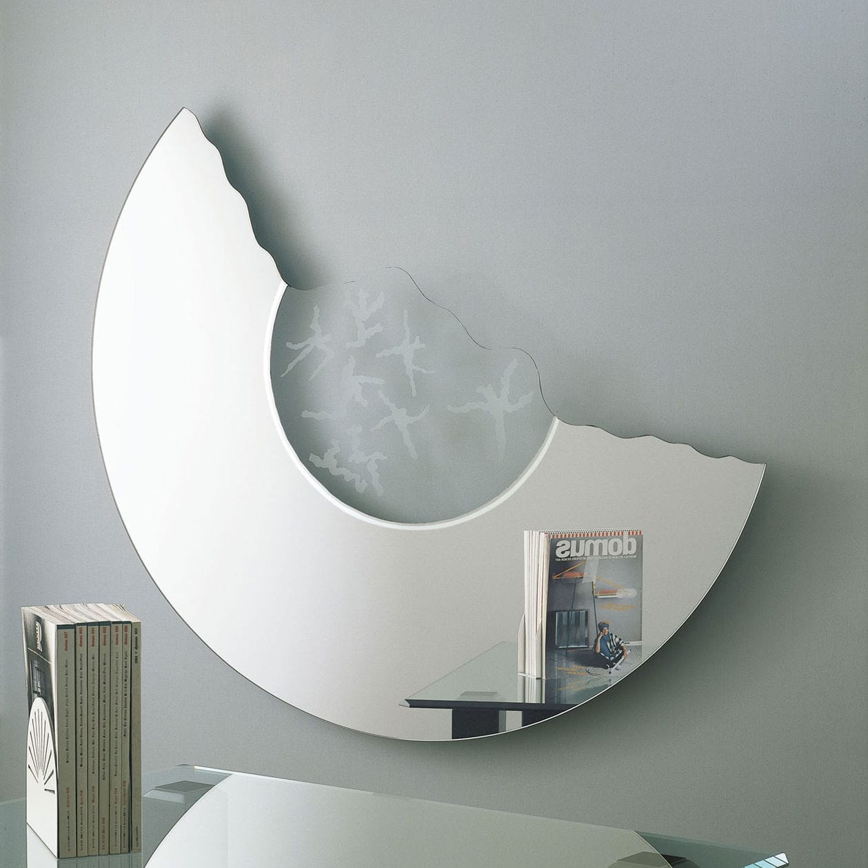 Specchio a muro / moderno scomice by nanda vigo glas italia