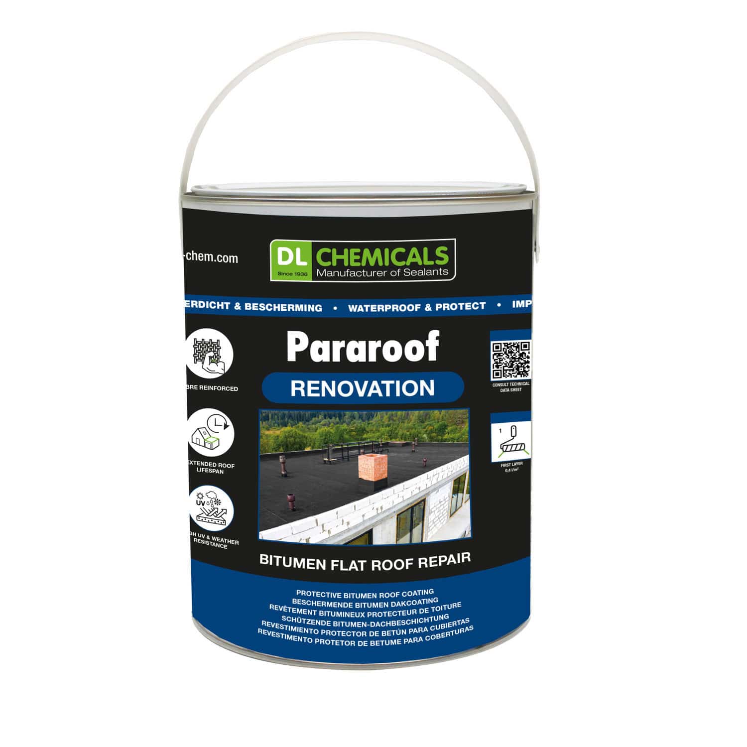 Intonaco Di Protezione PARAROOF RENOVATION DL Chemicals Da