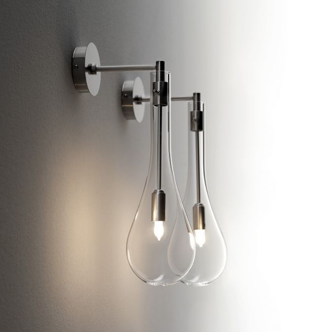 Applique moderna / da bagno / in vetro / per specchio splash ... Applique da specchio bagno