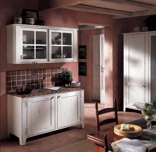 Cucina classica / in legno / dipinta bretagna bianca bamax