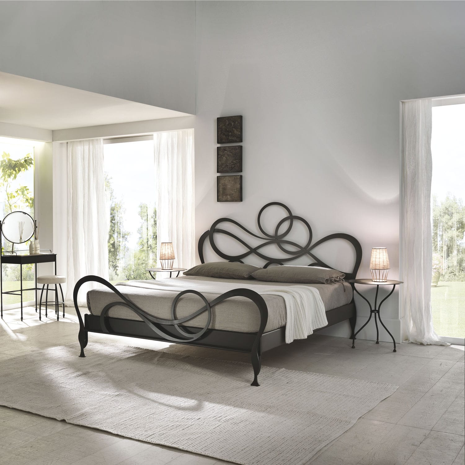 Letto matrimoniale / design nuovo barocco / con testiera / in ferro ... Letto matrimoniale / design nuovo barocco / con testiera / in ferro ...