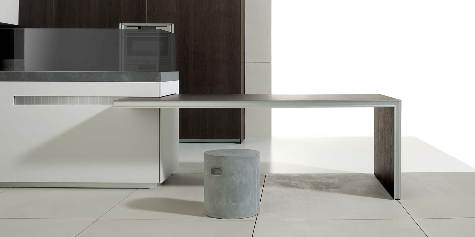 Cucina isola con tavolo allungabile : cucina a vista idee. cucina ...
