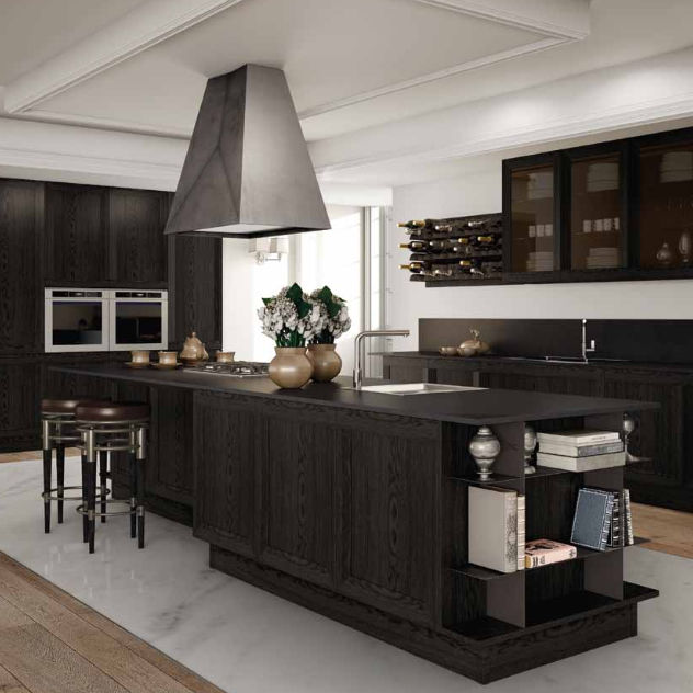 Cucina moderna / in legno / con isola / senza maniglie - MILANO ... Cucina moderna / in legno / con isola / senza maniglie - MILANO ...