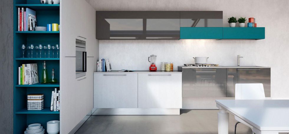 Cucina moderna / impiallacciata in legno / laccata / lucida - PLAN ... Cucina moderna / impiallacciata in legno / laccata / lucida - PLAN ...