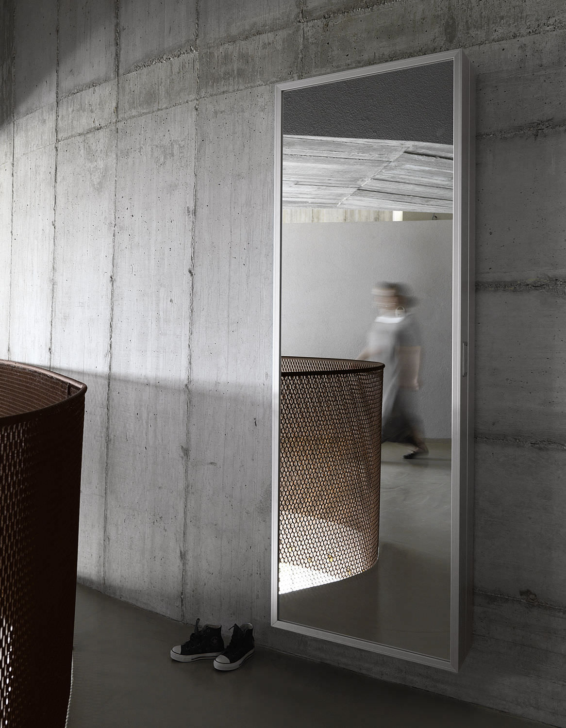 Mobile da ingresso moderno / a muro / in metallo box by luciano ...