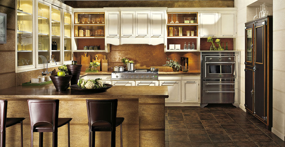 Cucina classica / in legno laccato / a U - LIVING - L\'OTTOCENTO Cucina classica / in legno laccato / a U - LIVING - L\'OTTOCENTO