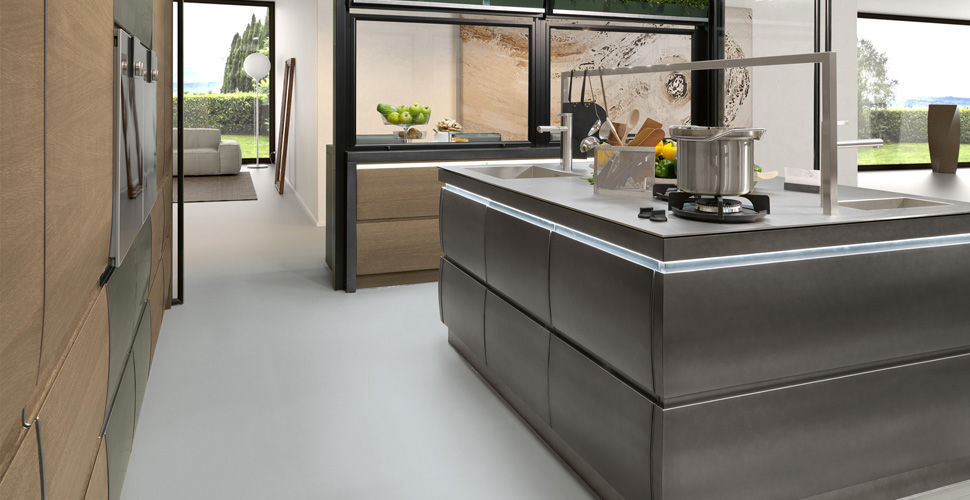 Cucina moderna / in quercia / con isola / laccata - CHRONOS - L ... Cucina moderna / in quercia / con isola / laccata - CHRONOS - L ...