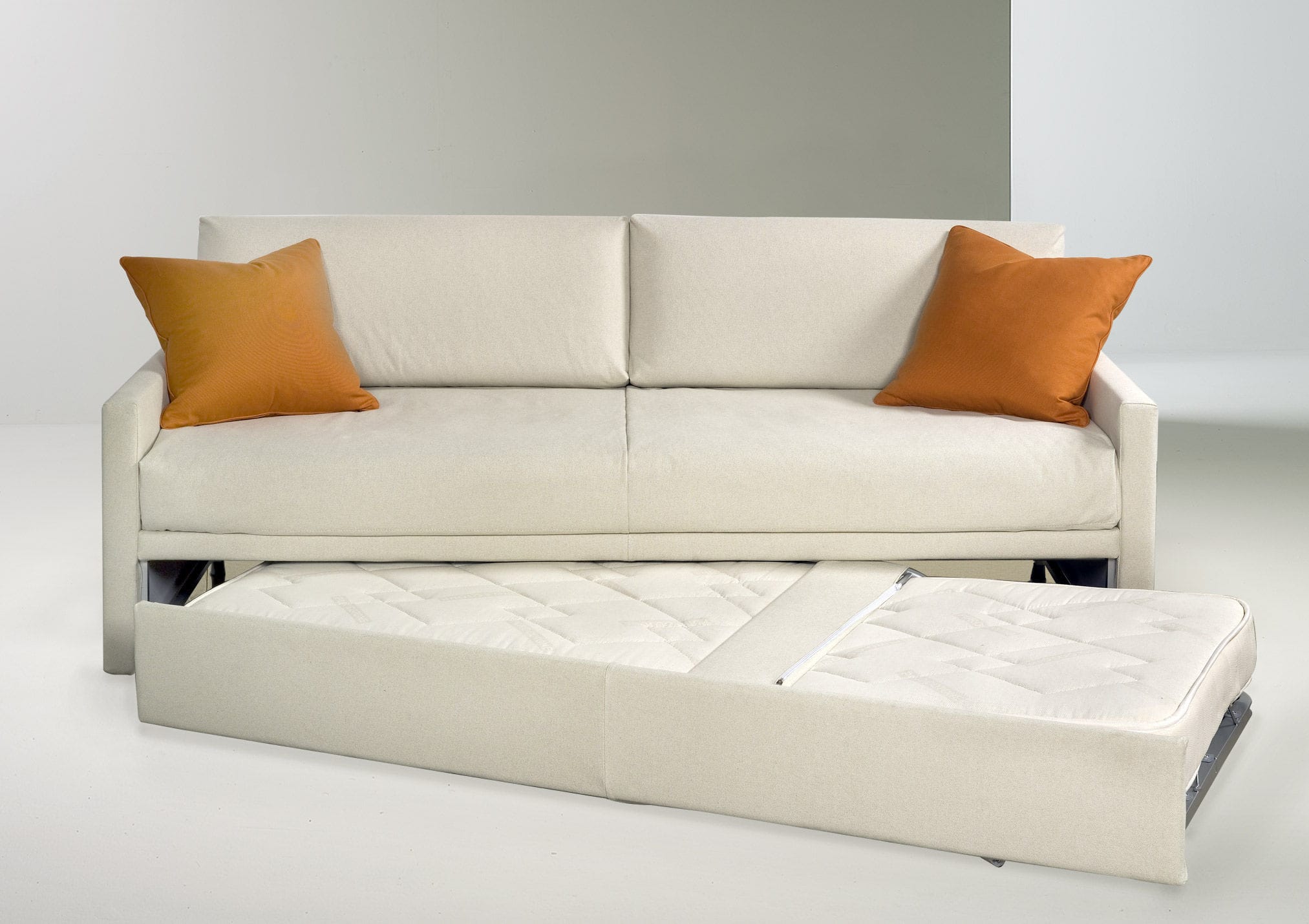 Divano letto / moderno / in pelle / in tessuto teseo promo ...