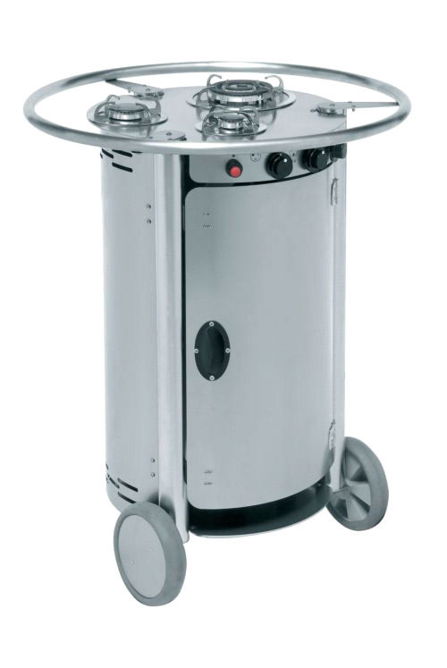 Blocco cucina a gas / professionale / in acciaio inox tus 3b ... Carrello professionale da cucina