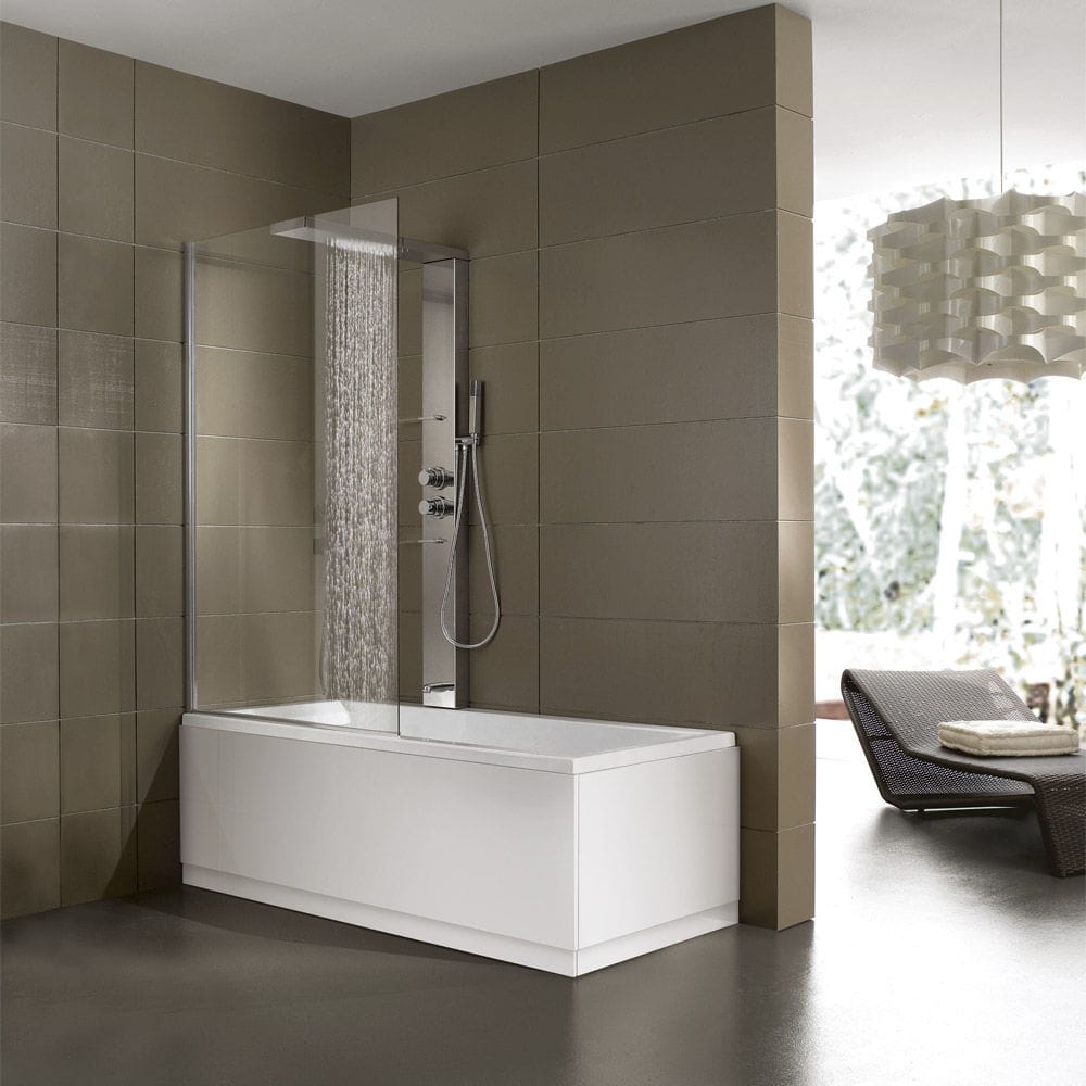 Vasca da bagno doccia da incasso / rettangolare / in acrilico ... Doccia e vasca insieme 70cm