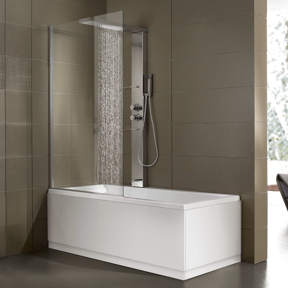 Vasca da bagno doccia da appoggio / rettangolare / in acrilico duo ... Vasche da bagno con box doccia incorporato