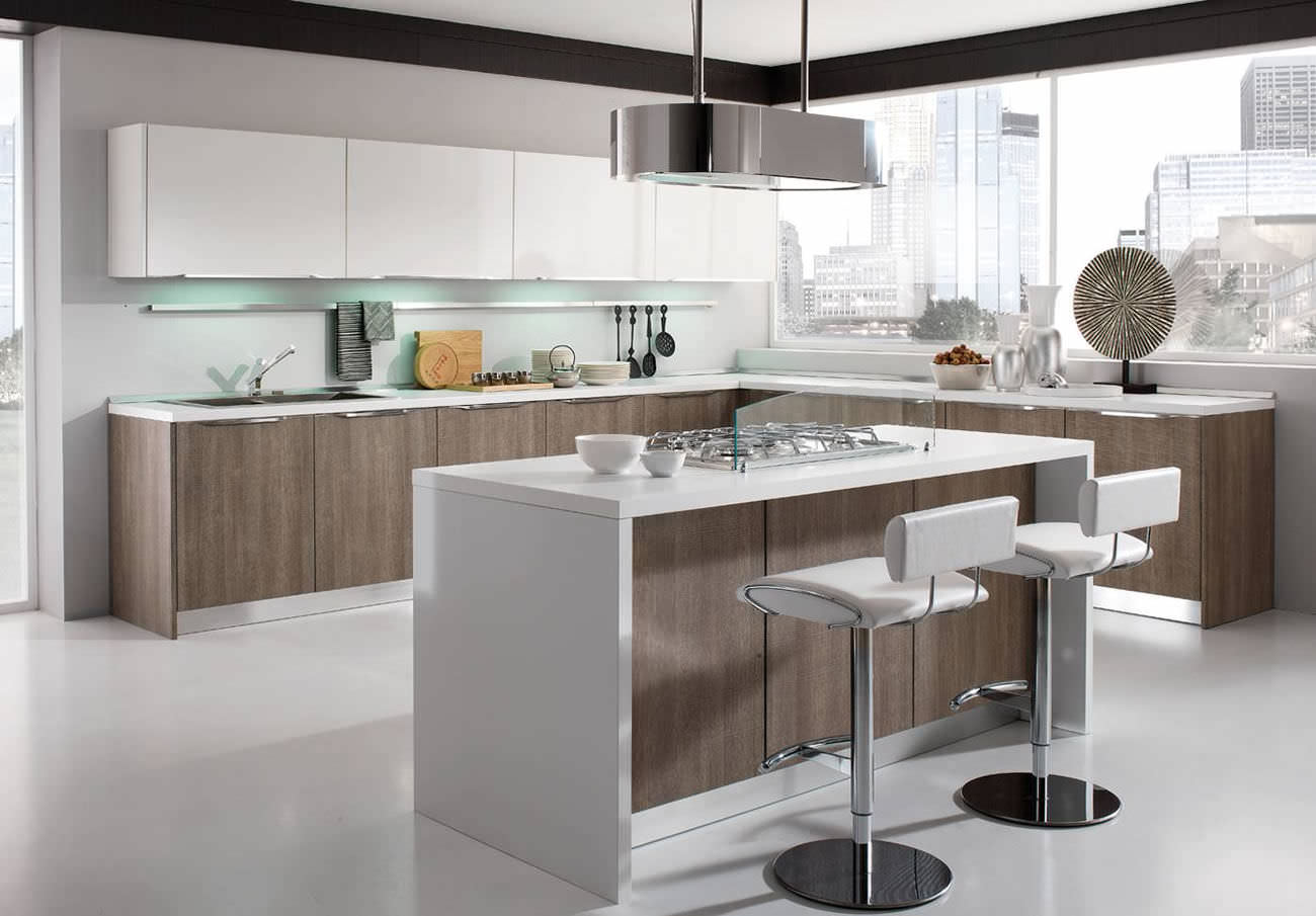 Cucina moderna / in legno / con isola airone torchetti cucine Cucine