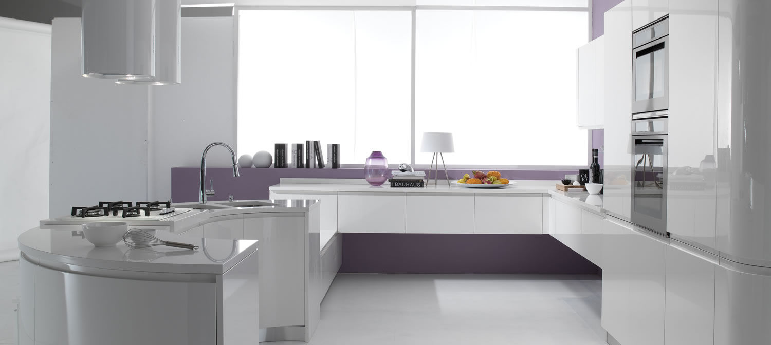Cucina moderna con penisola. trendy cucina moderna con penisola with ... Cucina bianca moderna con isola