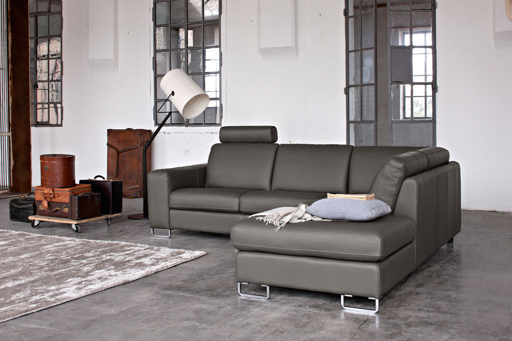 Divano dangolo / moderno / in pelle / 4 posti ricky doimo sofas Doimo divani pelle