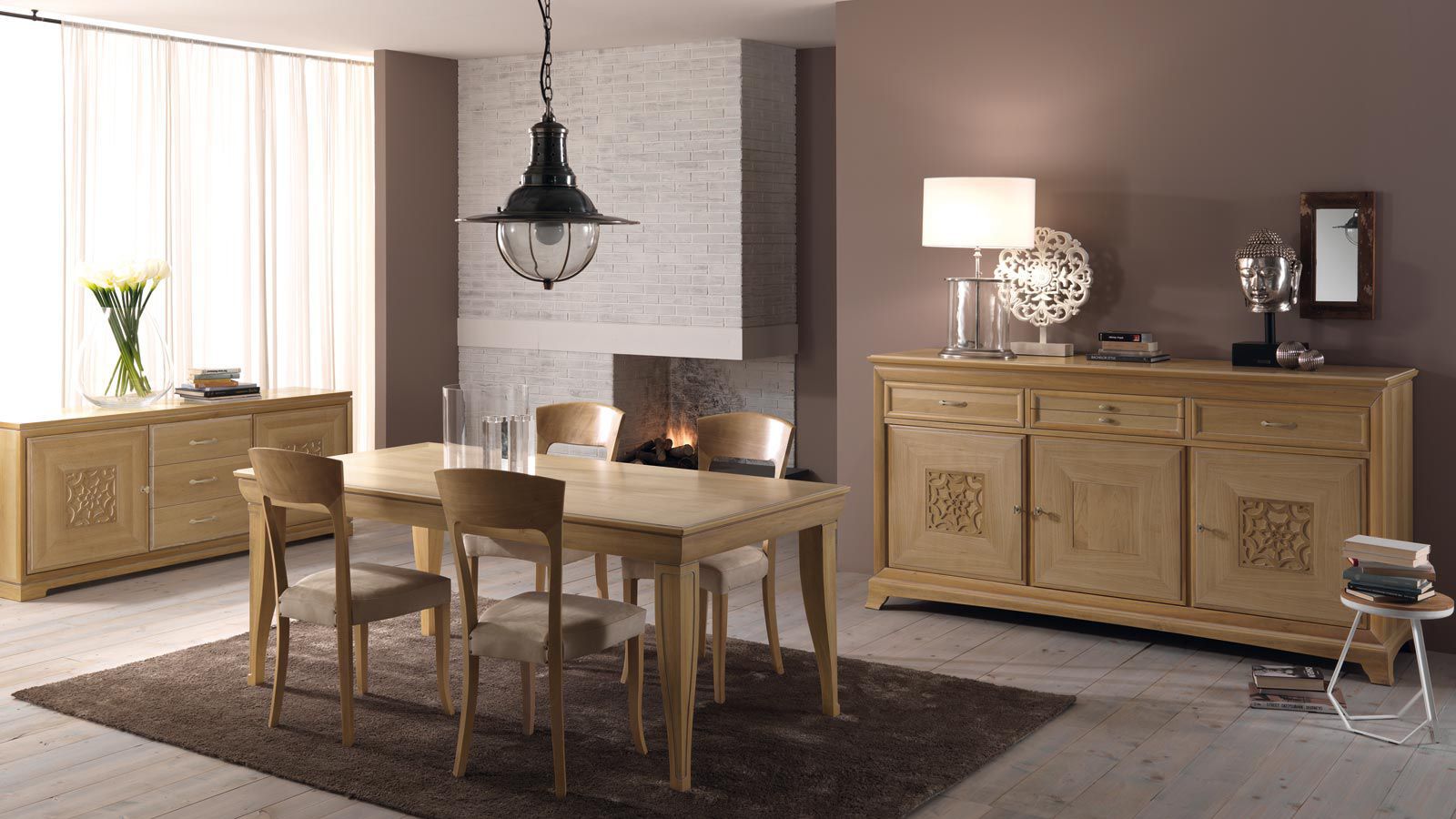 Tavoli da pranzo classici: sala da pranzo classica in legno ...