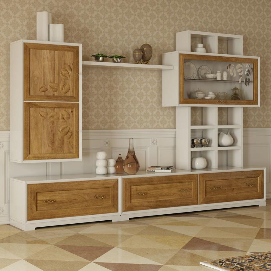 Parete attrezzata per soggiorno moderna / in legno la dolce vita ... Costo parete attrezzata