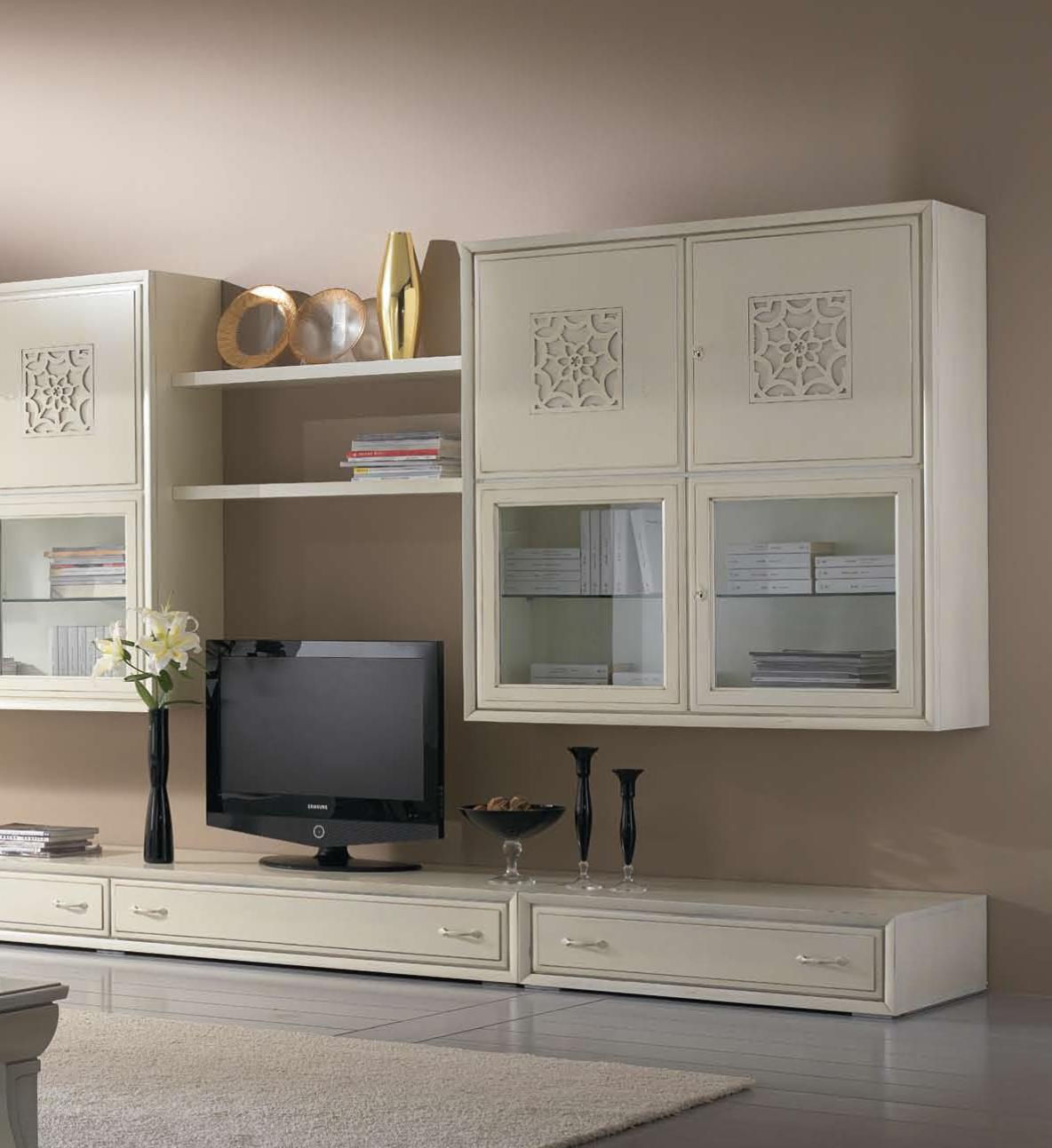 Parete attrezzata tv classico / in legno laccato four seasons ...