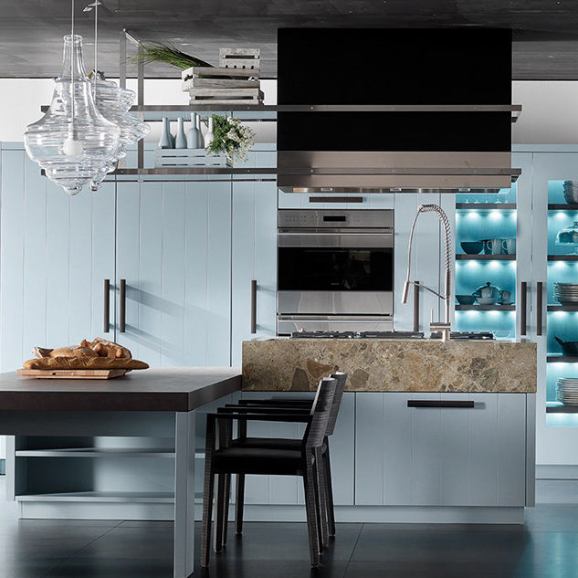 Cucina moderna / in legno / con isola / laccata - NANTIA CIELO ... Cucina moderna / in legno / con isola / laccata - NANTIA CIELO ...