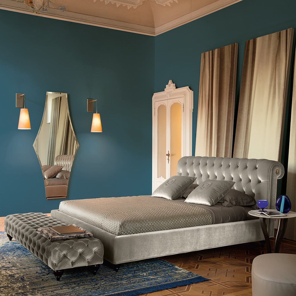 Letto matrimoniale / standard / in stile / in tessuto alfred by ...