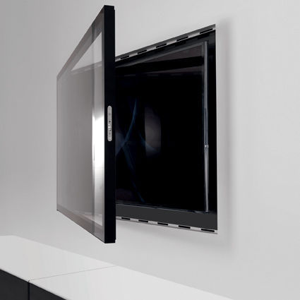 Supporto per tv da parete moderno zero.zero by gianluca ... Pareti moderno nero con led tv