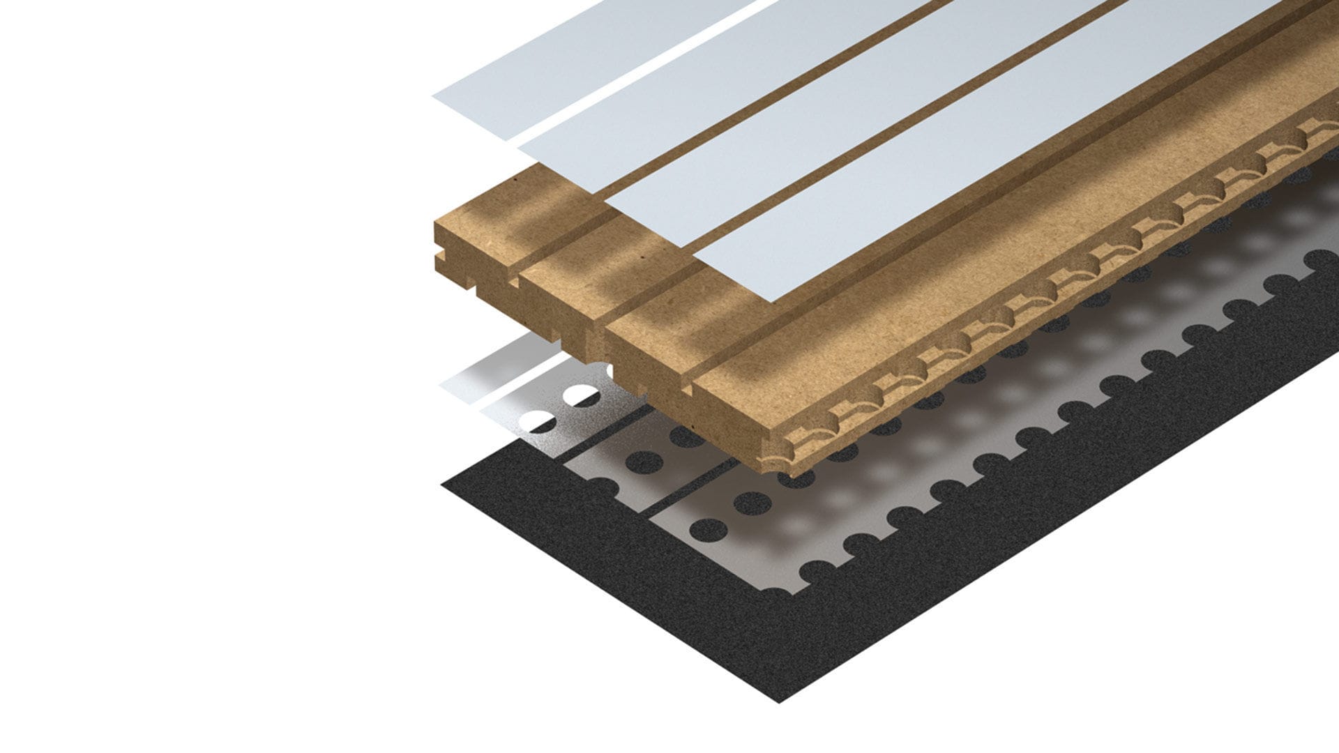 Pannello acustico per arredamento di interni / in legno / mdf ...