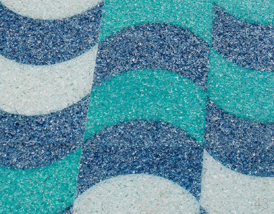 mosaico da interno da bagno da pavimento in composito contemporary texture effepimarmi