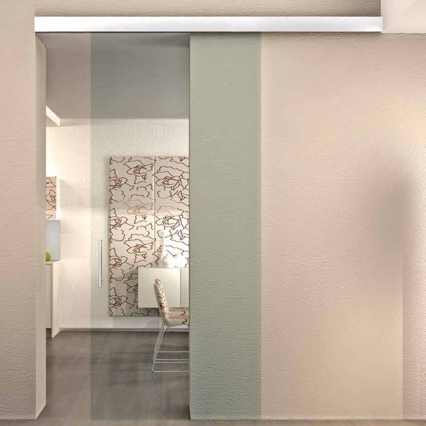 Sistema scorrevole per porte in vetro slak colcom Porte scorrevoli in vetro per interni prezzi